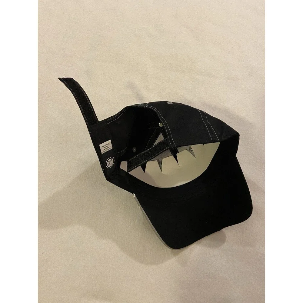 Shell Rotella Hat Men’s One Size Black Cap Cotton Metallic Coleen NEW